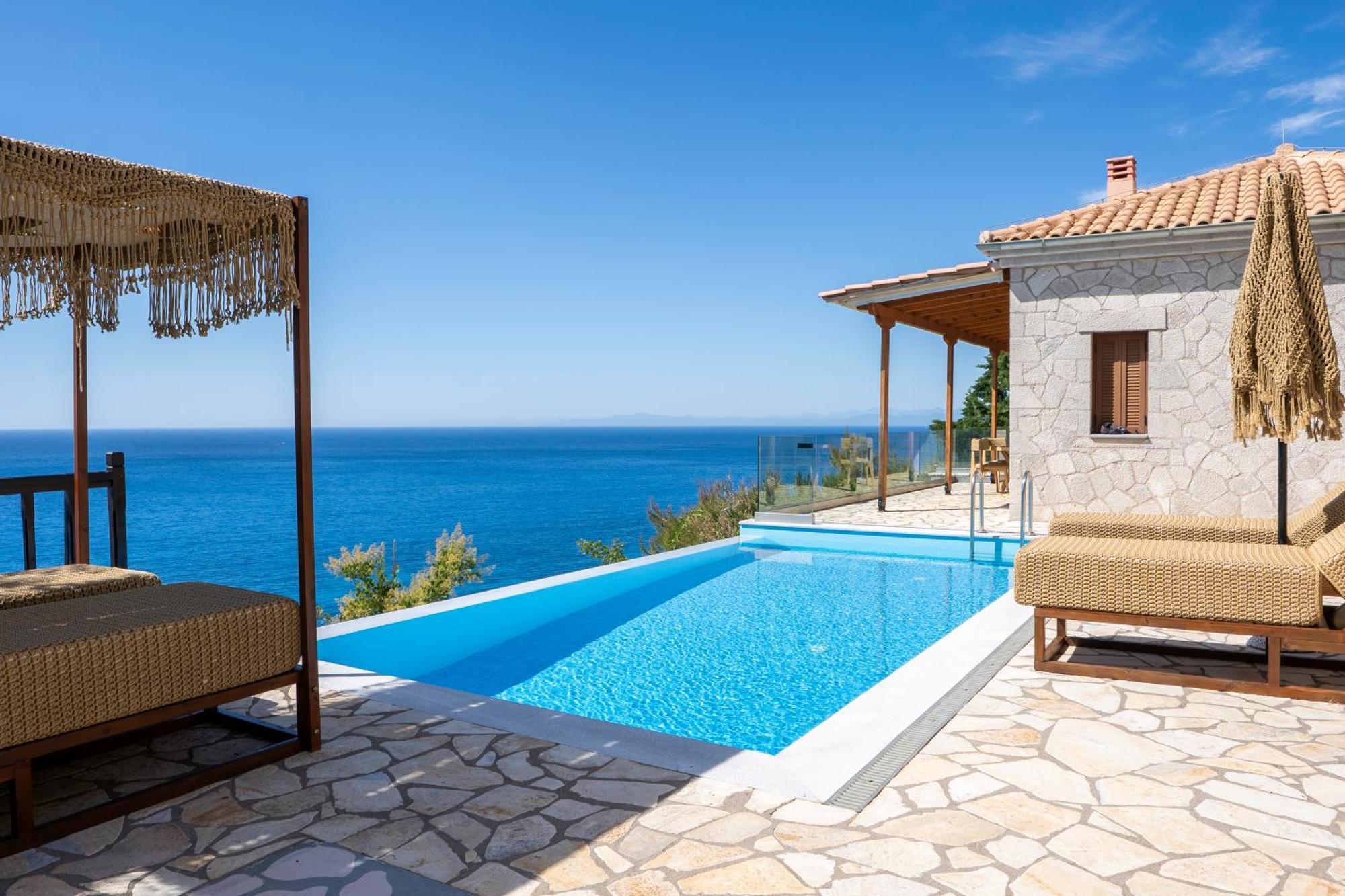 Milos Paradise Luxury Villas Áyios Nikítas 外观 照片